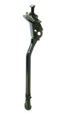 Elevate Your Ride: Black Alloy Kickstand – Secure & Stylish Center Mount.